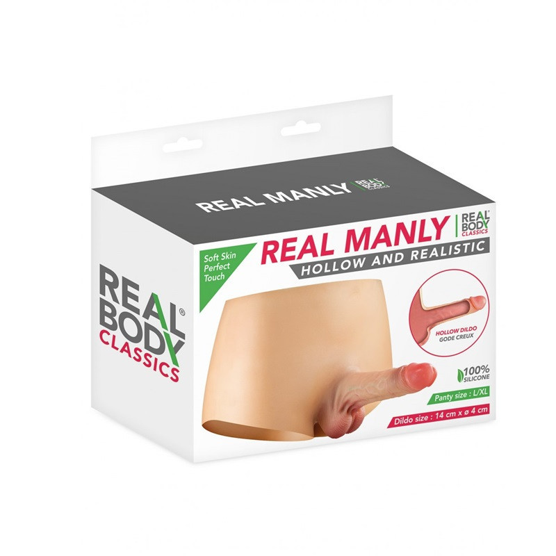 Arnés Hueco Culotte Masculino Realístico Real Manly L/XL