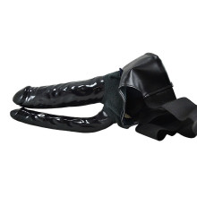 Arnés Hueco Doble Penetración Negro