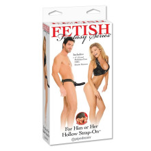 Arnés Hueco Fetish Fantasy Hollow Strap On 15 CM Negro