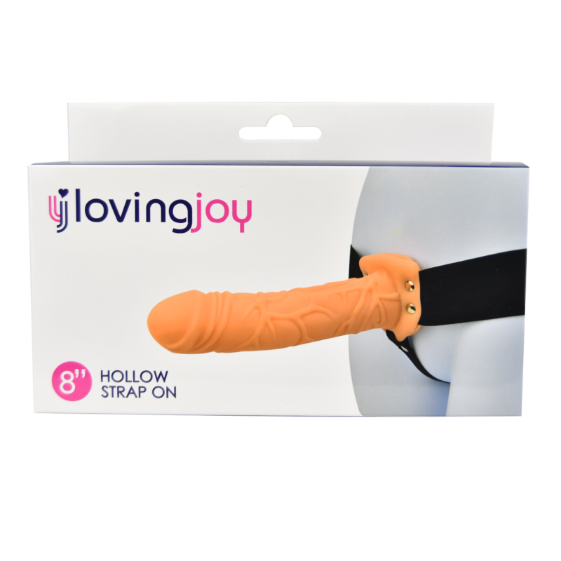 Arnés Hueco Loving Joy Strap On 8" Beis