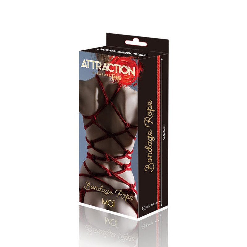 Atadura Cuerda Bondage Attraction 10 m Roja