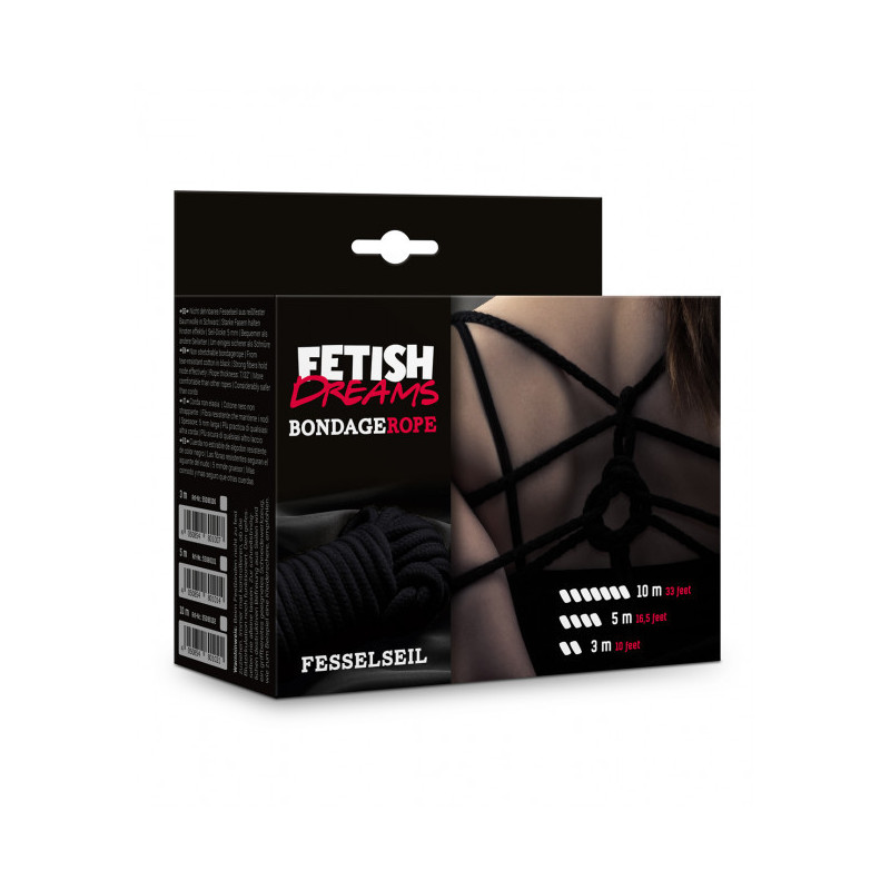 Atadura Cuerda Bondage Fetish Dreams 3 M Negra