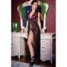 Babydoll Chilirose CR-3461 Largo Negro y Rosa