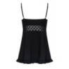 Babydoll De Obsessive Negro Dotina