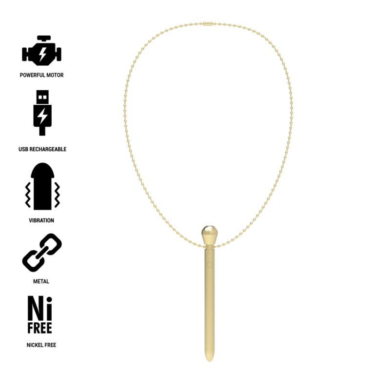 Bala Recargable Collar Diamond Vibrator