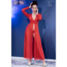 Bata Larga Chilirose Rojo CR-4421 Conjunto Picardías