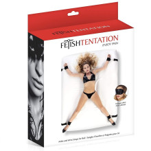 BDSM Set Atadura Cama Fetish Tentation 4 Esposas
