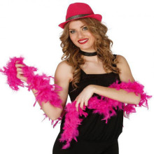 Boa De Plumas Fucsia