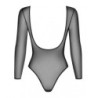 Body de Obsessive Manga larga Negro Brillos B123
