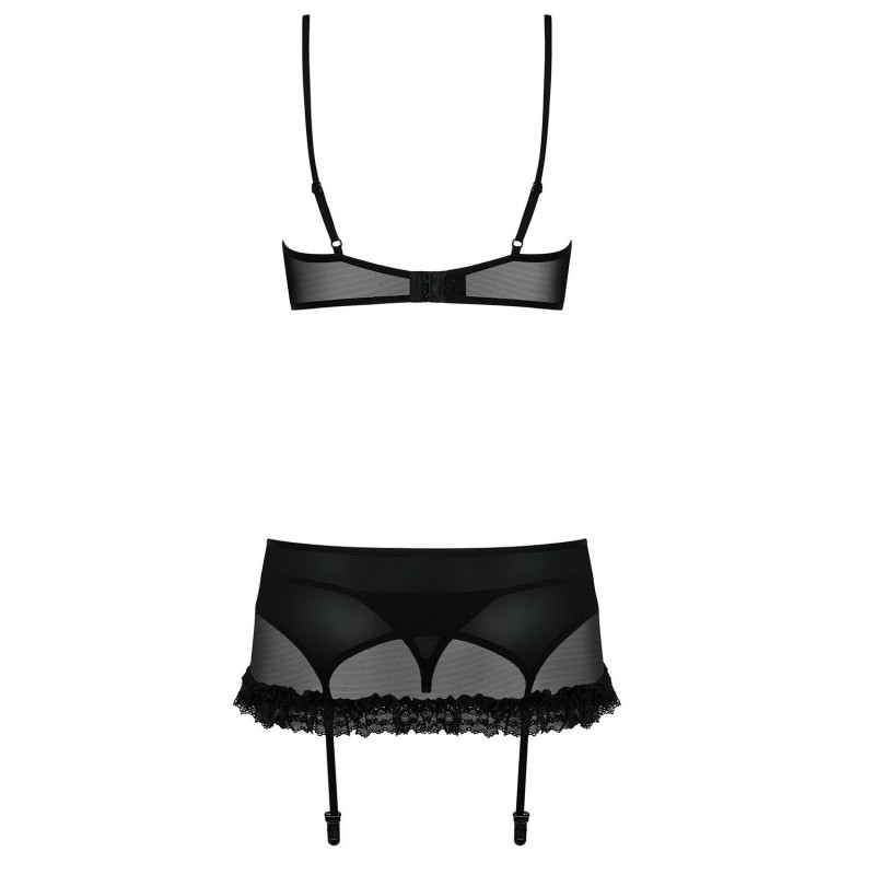 Body De Obsessive Negro Con Tanga Frillita