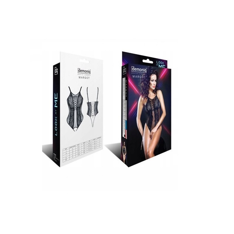 Body Demoniq Negro Abierto Margot