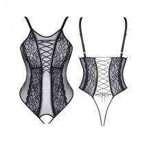 Body Demoniq Negro Abierto Margot