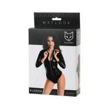 Body Glossy Alessia Wetlook Con Cremallera