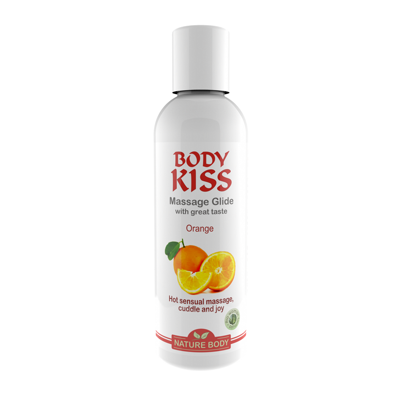 Body Kiss Massage Glide Nature Body Naranja 100 ml