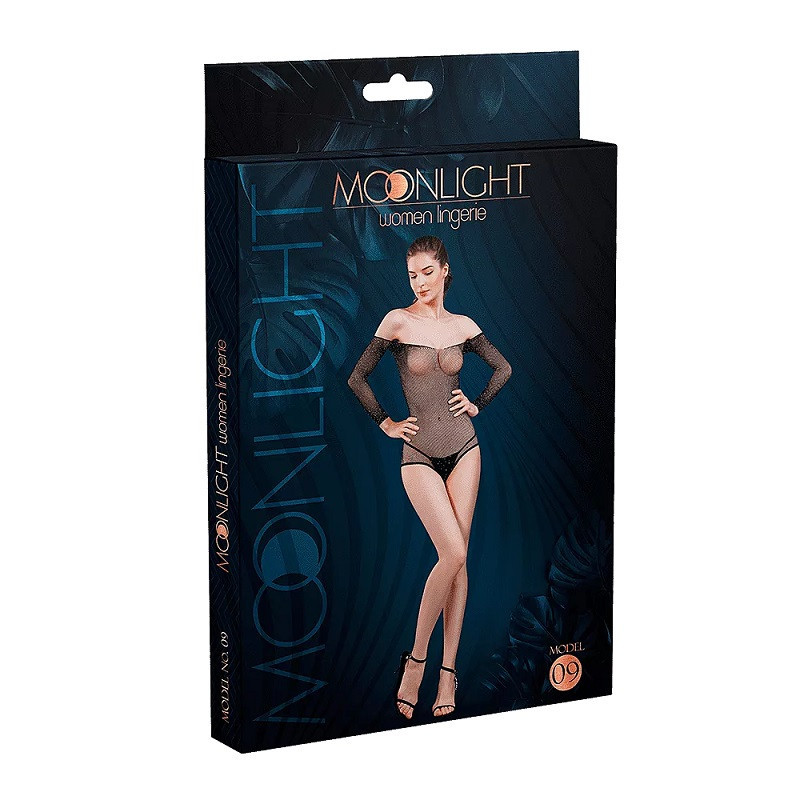 Body Moonlight Model 09 Negro De Red Con Brillos