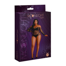 Body Moonlight Plus Model 09 Negro De Red Con Brillos
