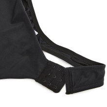 Body Tanga Negro Tiras Transparentes