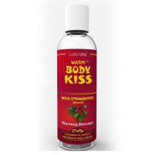 BodyKiss Warming Massage Fresa 100 ml