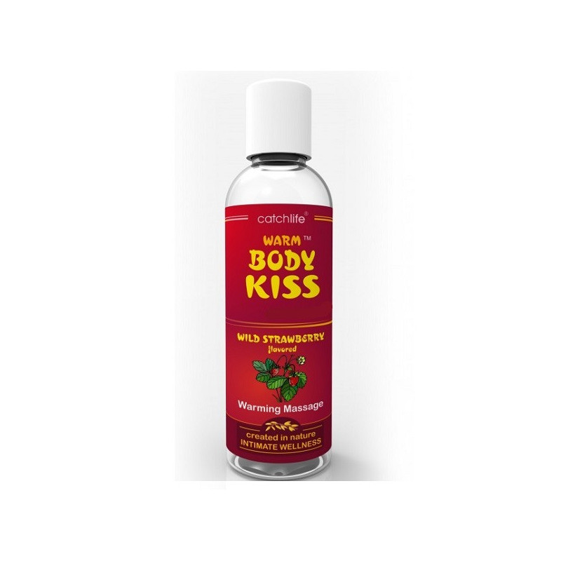 BodyKiss Warming Massage Fresa 100 ml