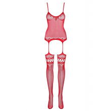 Bodystocking Obsessive F214 Rojo
