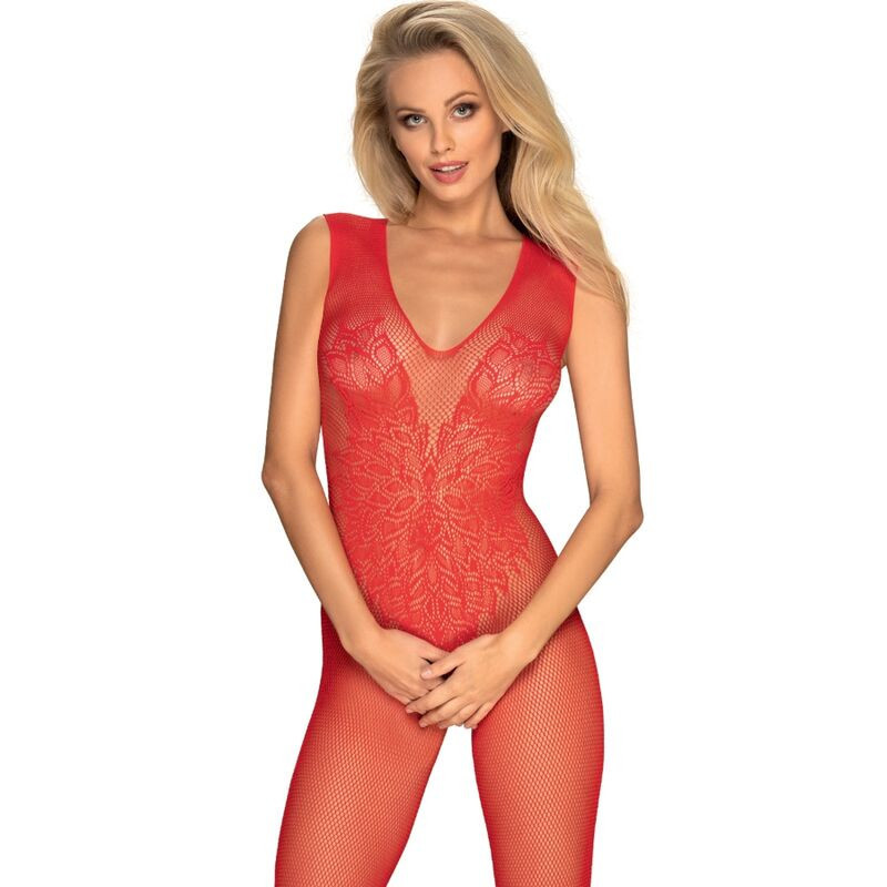 Bodystocking Obsessive N112 Rojo