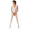 Bodystocking Passion BS046 Blanco