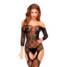 Bodystocking Penthouse Top-Notch Negro