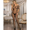 Bodystocking Lace Plum Negro