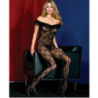 Bodystocking Music Leg Negro 1261