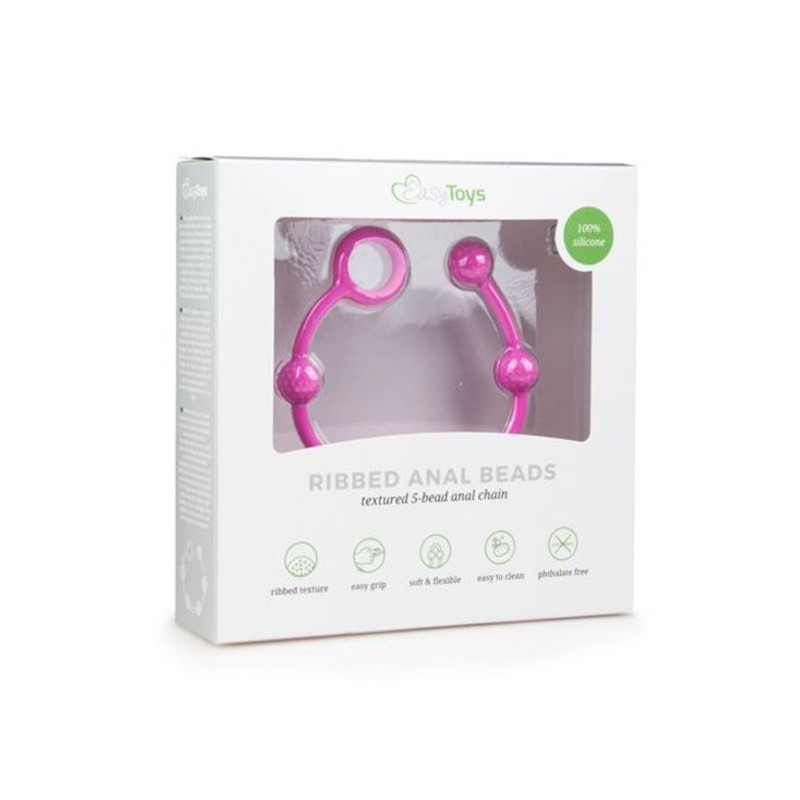 Bolas Anales silicona Ribbed EasyToys