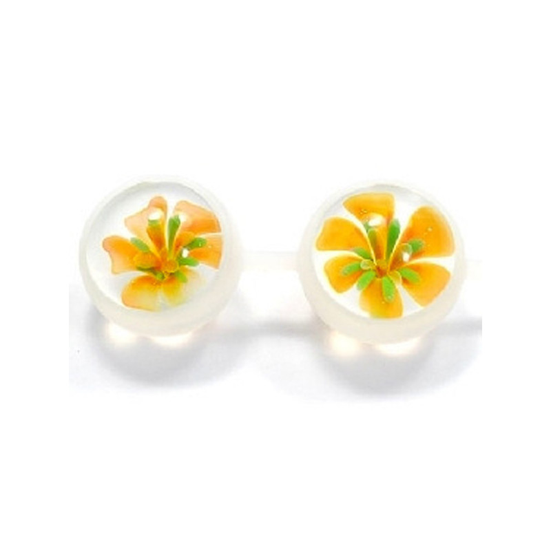 Bolas Chinas Cristal Flower Benwa