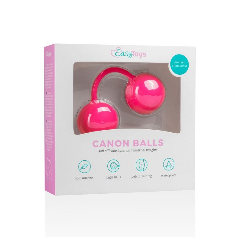 Bolas Silicona EasyToys 3,6 cm. Magenta