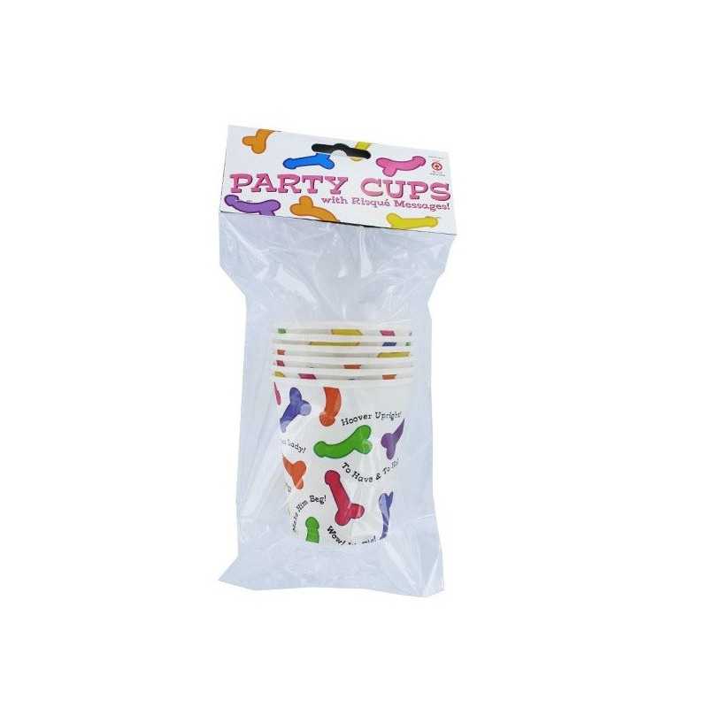 Bolsa 6 Vasos de Papel Penes