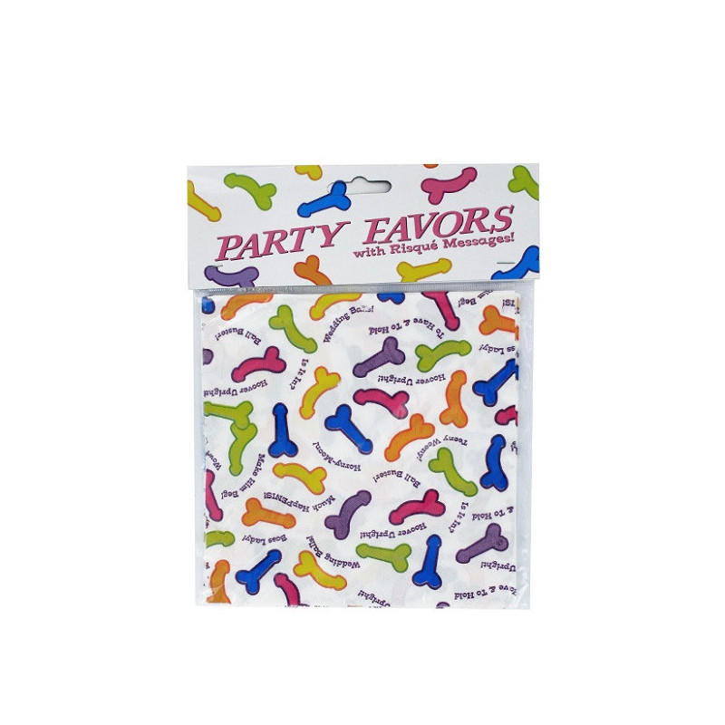 Bolsa con 6 Servilletas Papel Penes