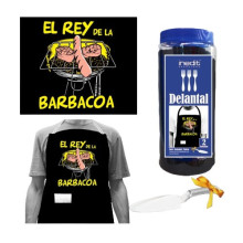 Bote Delantal El Rey De La Barbacoa Negro