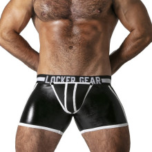 Bóxer Locker Gear LK0523 Full Access Short Negro Y Blanco