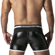 Bóxer Locker Gear LK0523 Full Access Short Negro Y Blanco