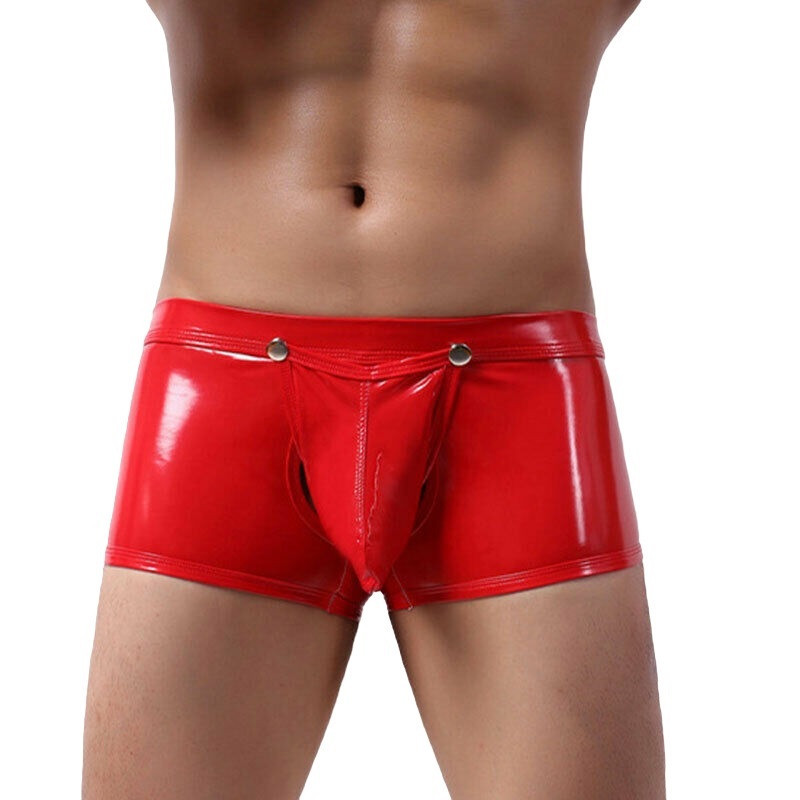 Bóxer Wetlook Brillante Abertura Delantera y Trasera 7504