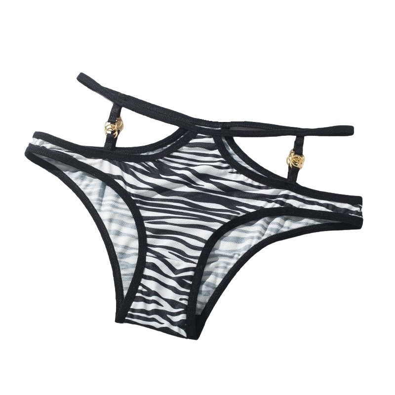 Braguita Alta Adornos Dorados Cebra