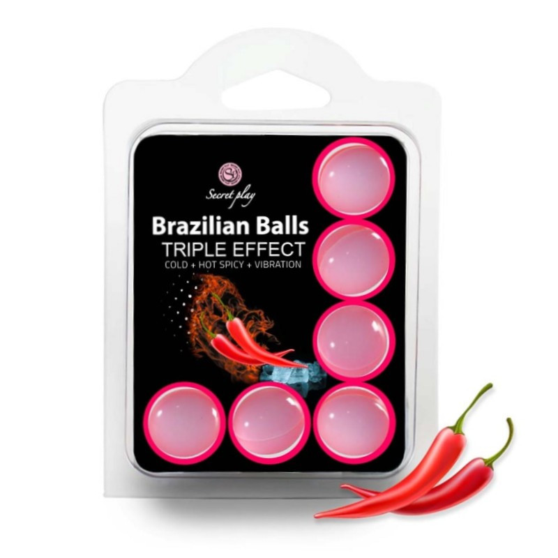 Brazilian Balls Triple Efecto 6 uds.