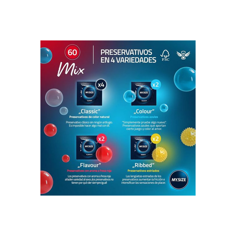 Caja 10 Preservativos My Size Mix Talla 69