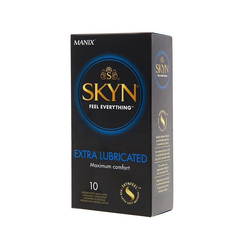 Caja 10 Preservativos Skyn Extra Lubricados Sin Latex
