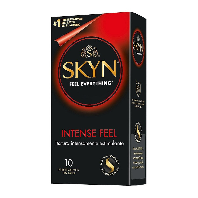 Caja 10 Preservativos Skyn Intense Feel Sin Látex