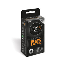 Caja 12 Preservativos Exs Color Negro