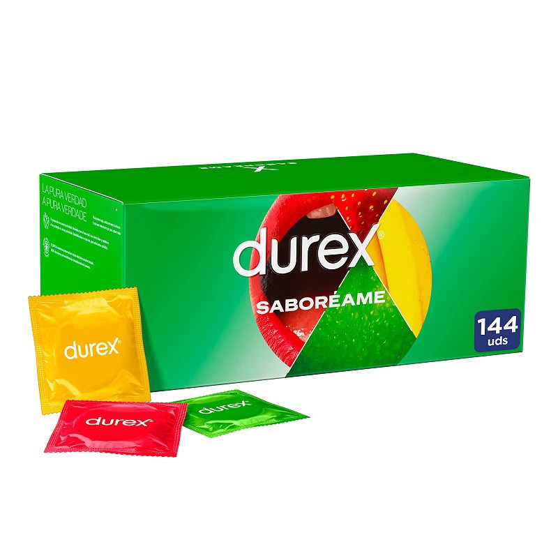 Caja 144 Preservativos Durex Saboréame