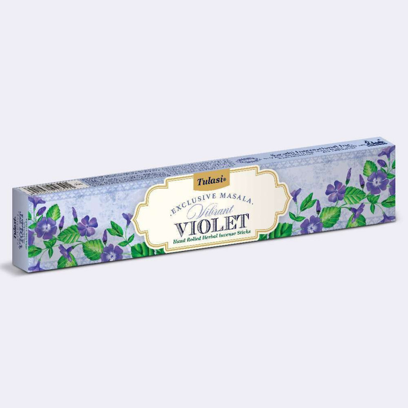 Caja 15 G Incienso Masala Tulasi Violeta