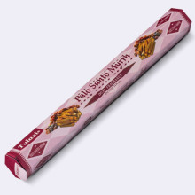 Caja 20 Varillas  Incienso Tulasi Dual Palo Santo y Mirra