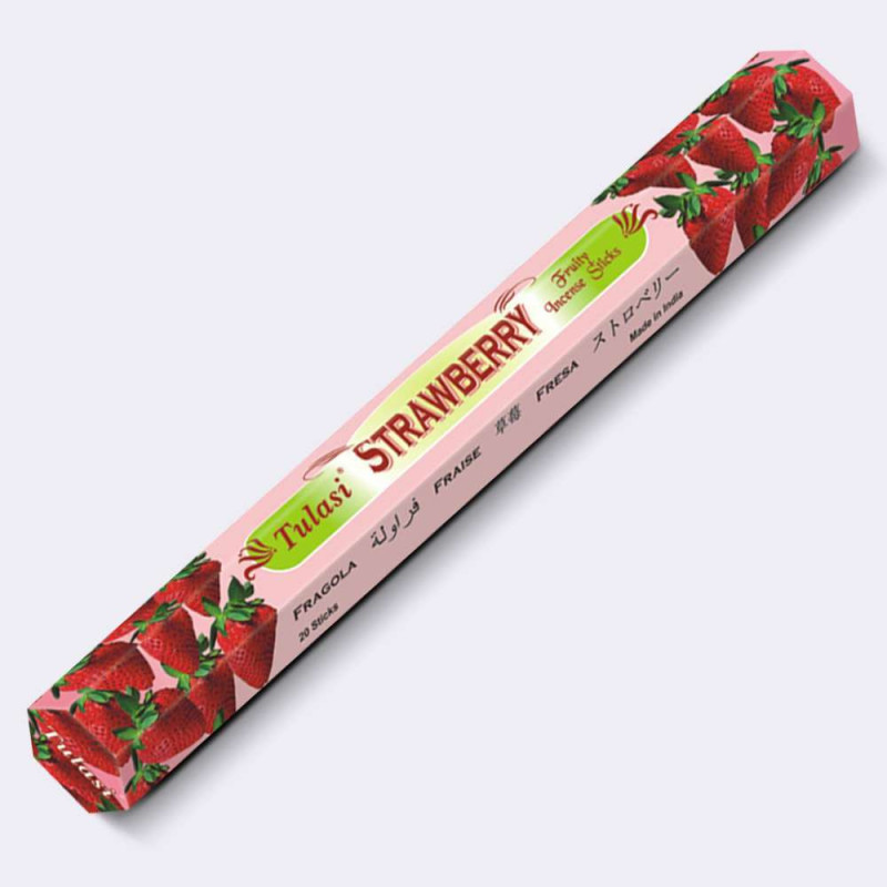 Caja 20 Varillas Incienso Tulasi Fruity Fresa