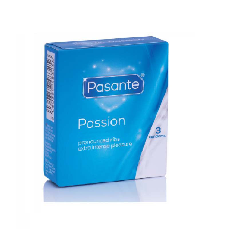 Caja 3 Preservativos Pasante Passion