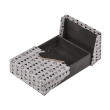 Cajita Sorpresa Corazón Negro y Gris